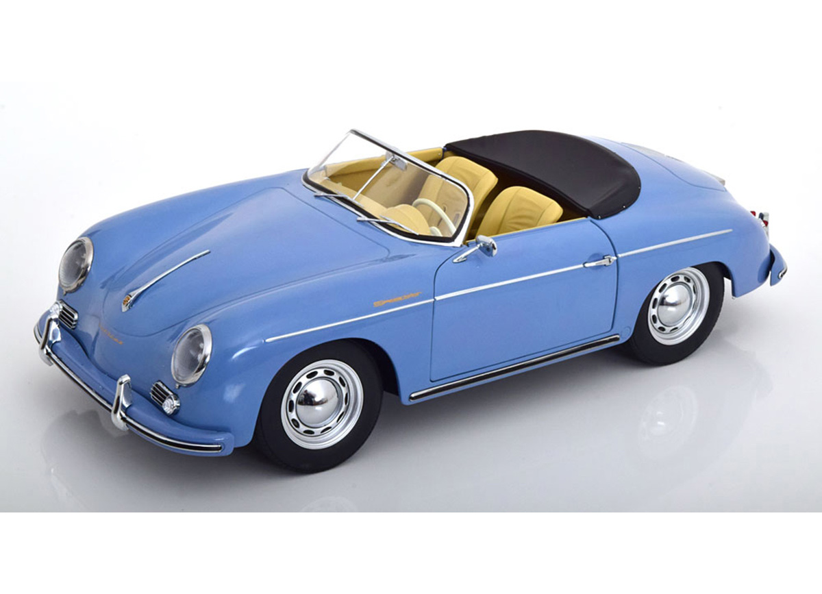 Porsche 356 A Speedster 1955 1/12 hellblau mit zu öffnenden Türen KK-Scale 1:12