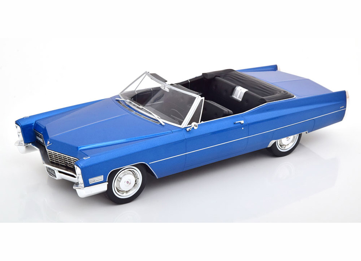 Cadillac DeVille Convertible 1967 blaumetallic KK-Scale 1:18 Metallmodell (Türen, Motorhaube... nicht zu öffnen!)