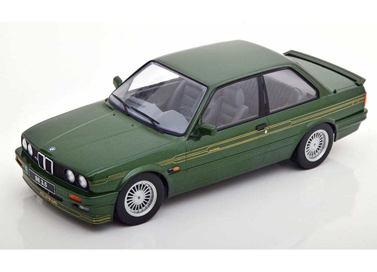 BMW Alpina B6 3.5 E30 1988 grünmetallic KK-Scale 1:18 Metallmodell (Türen, Motorhaube... nicht zu öffnen!)