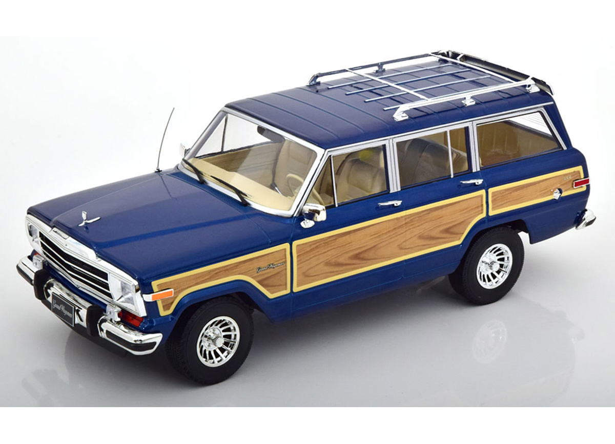 Jeep Grand Wagoneer 1989 blaumetallic KK-Scale 1:18 Metallmodell (Türen, Motorhaube... nicht zu öffnen!)