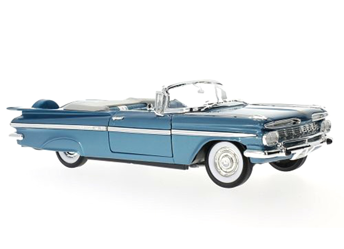 Chevrolet Impala, metallic-blau, 1959 Road Signature 1:18