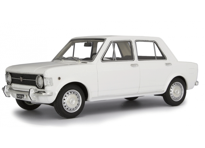 FIAT 128 1° SERIE 1969 weiß 1:18 Laudoracing