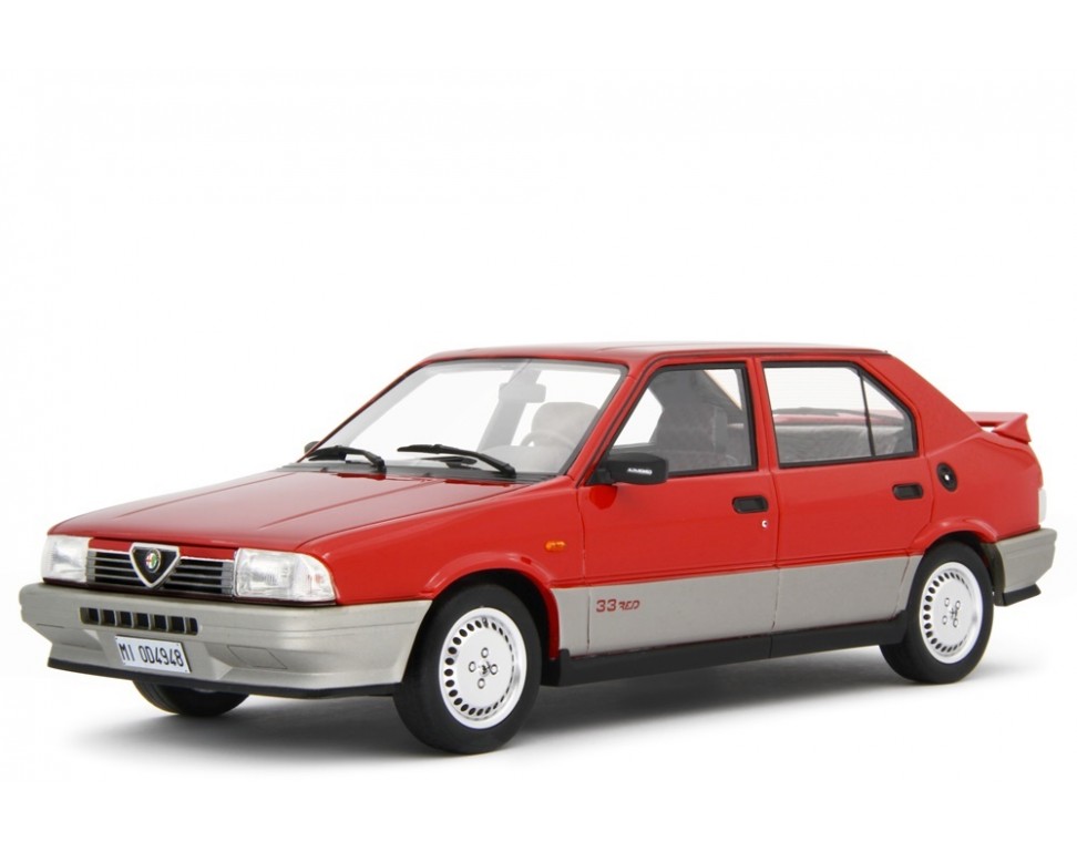 ALFA ROMEO ALFA 33 1.3 S 1989 (RED) Alfa rot Laudoracing 1:18 Resinemodell (Türen, Motorhaube... nicht zu öffnen!)
