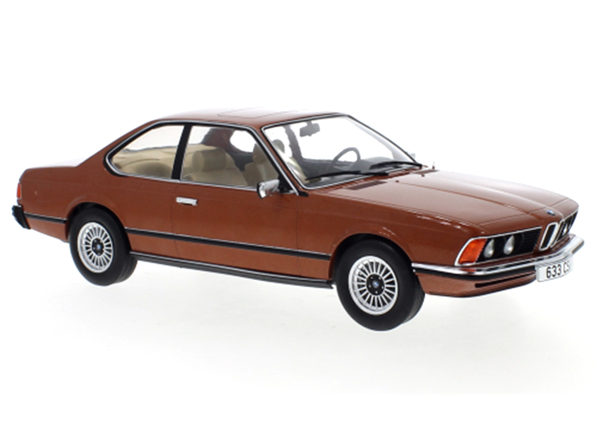 BMW 6er (E24), metallic-braun, 1976 MCG 1:18 Metallmodell, Türen und Hauben nicht zu öffnen