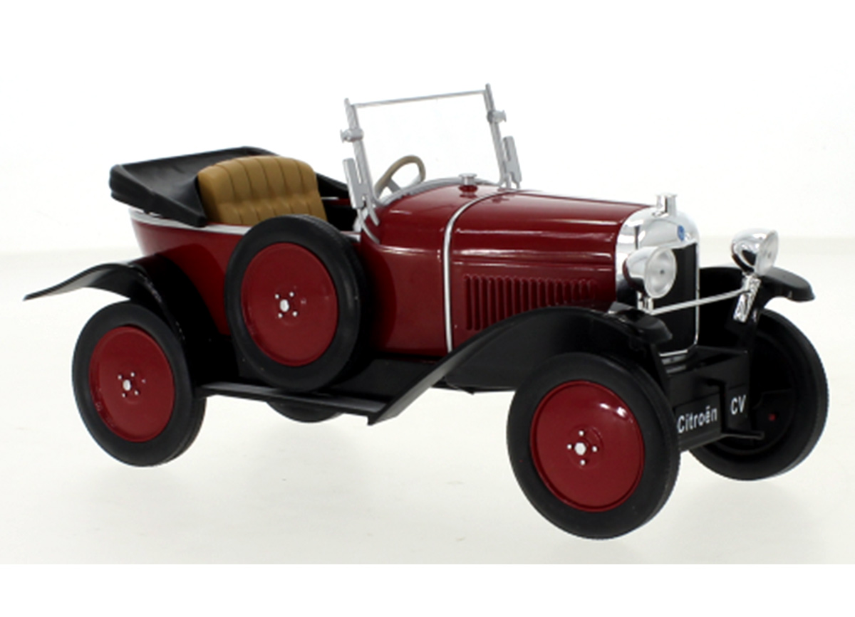 Citroen 5 CV, dunkelrot, 1922 MCG 1:18 Metallmodell, Türen und Hauben nicht zu öffnen