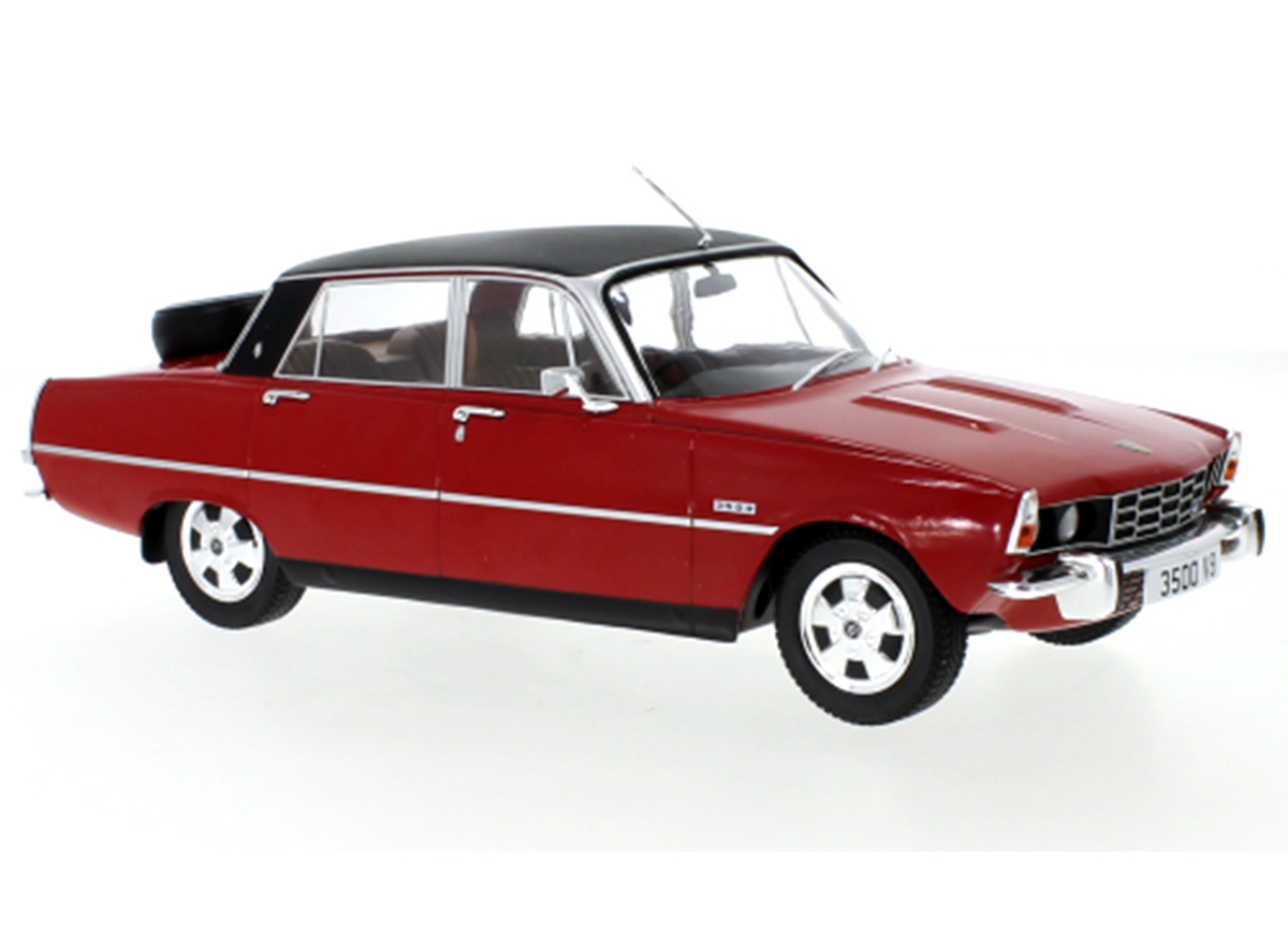Rover 3500 (P6), rot/matt-schwarz, 1974 MCG 1:18 Metallmodell, Türen und Hauben nicht zu öffnen