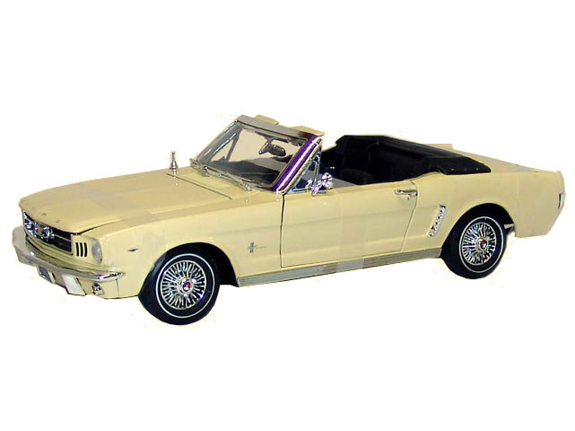 Ford Mustang Cabrio 1964 1/2 Beige MotorMax 1:18