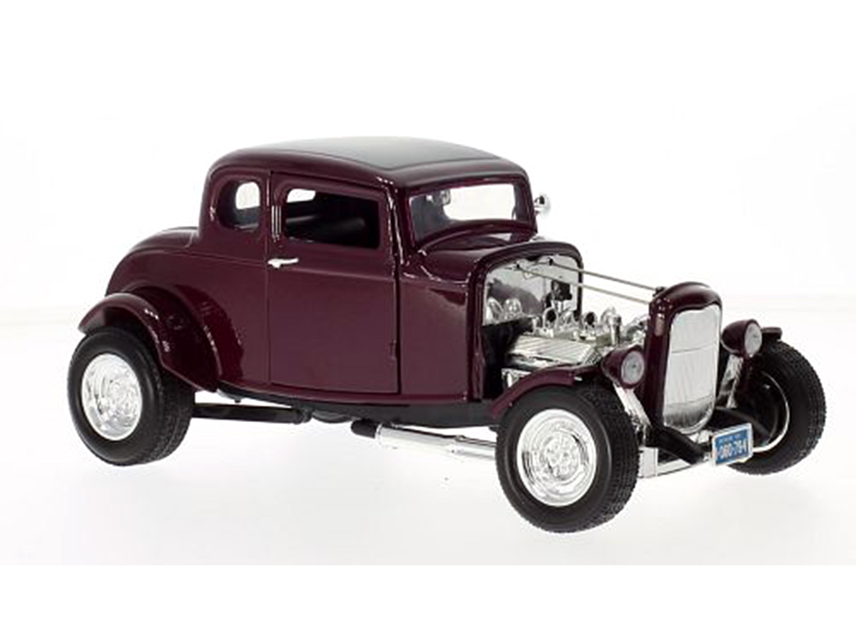 Ford Coupe 1932 purple (ohne Motorhaube) MotorMax 1:18