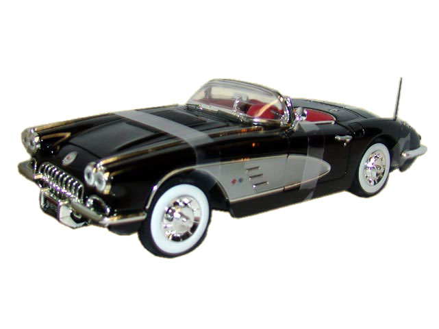 Chevrolet Corvette 1958 schwarz MotorMax 1:18