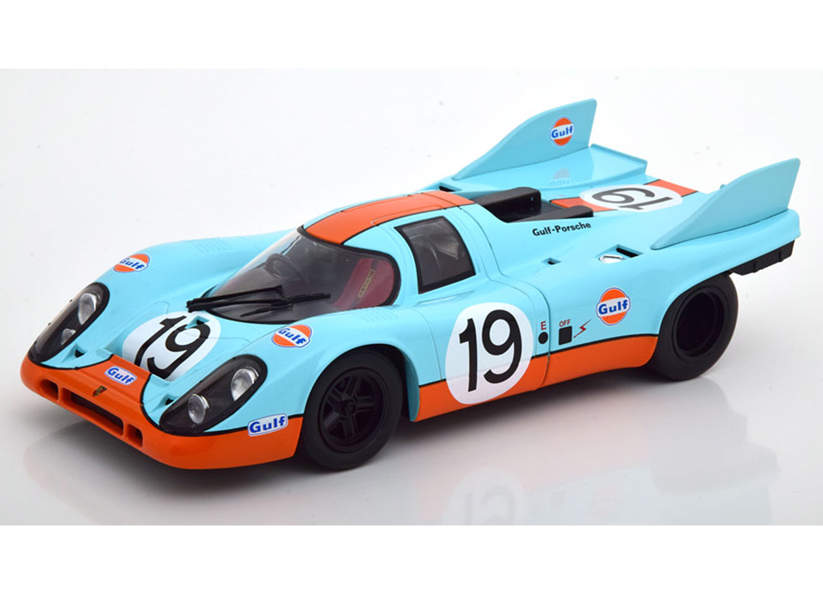 Porsche 917K No.19, 24h Le Mans 1971 Gulf Attwood/Redman CMR Metallmodell 1:18