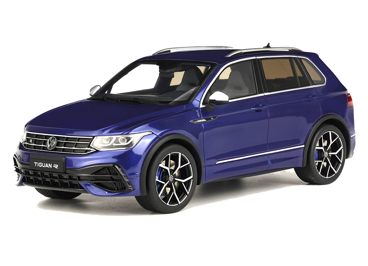 Volkswagen Tiguan R 2021 blau  OttO mobile 1:18 Resinemodell (Türen, Motorhaube... nicht zu öffnen!)