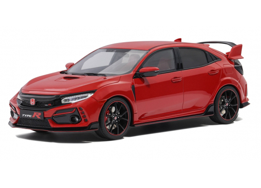 Honda Civic Type R GT FK8 Euro Spec 2020 Rally Red OttO mobile 1:18 Resinemodell (Türen, Motorhaube... nicht zu öffnen!)