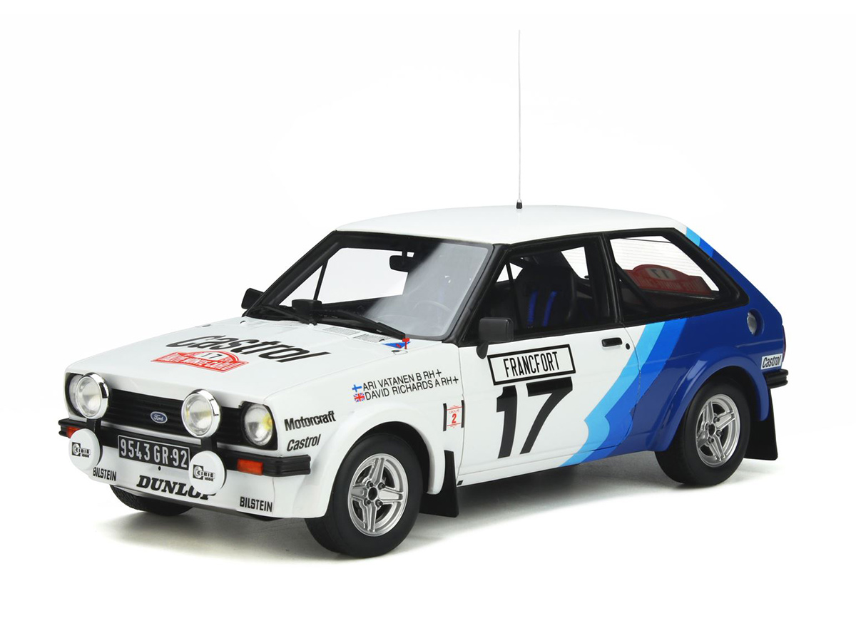 Ford Fiesta XR2 Gr.2 #17 FrancFort OttOmobile 1:18 Resinemodell (Türen, Motorhaube... nicht zu öffnen!)
