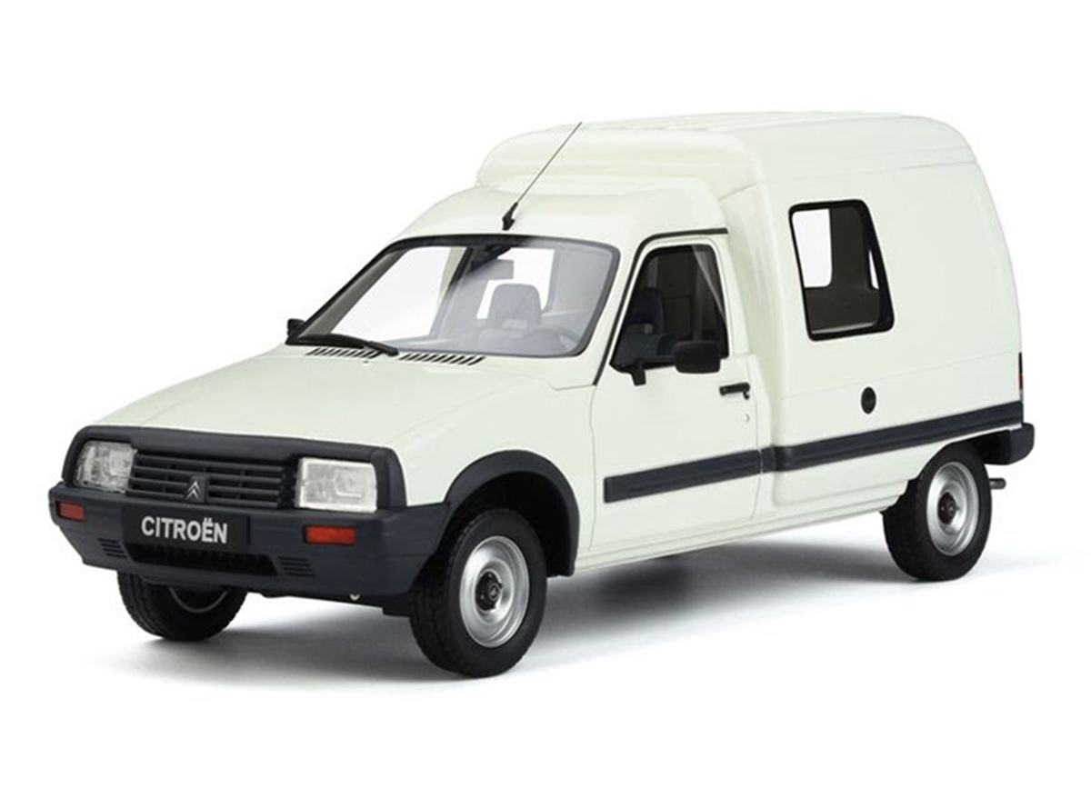 CITROEN C15 E WHITE 1990 OttO mobile 1:18 Resinemodell (Türen, Motorhaube... nicht zu öffnen!)