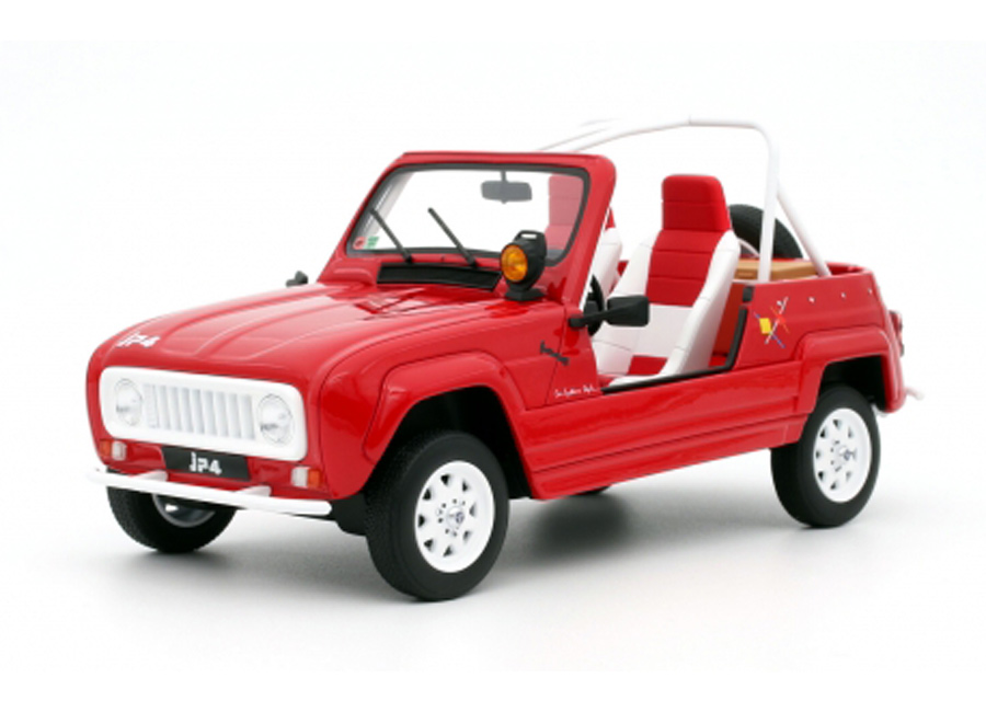 Renault 4L JP4 red OttO mobile 1:18 Resinemodell (Türen, Motorhaube... nicht zu öffnen!)
