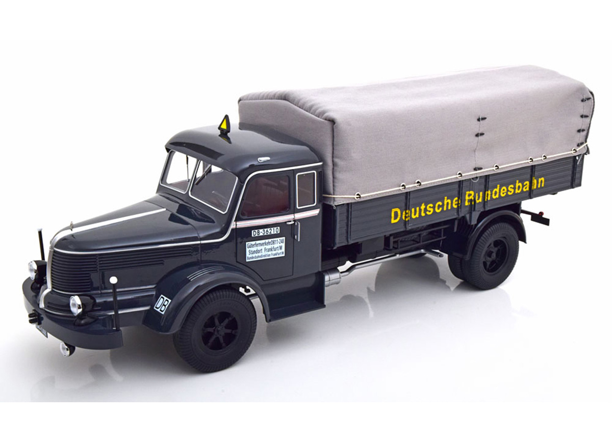 Krupp Titan SWL 80 Plane 1950-1954 Deutsche Bundesbahn dunkelgrau Road Kings 1:18 funktionstüchtige Lenkung + zu öffenden Türen