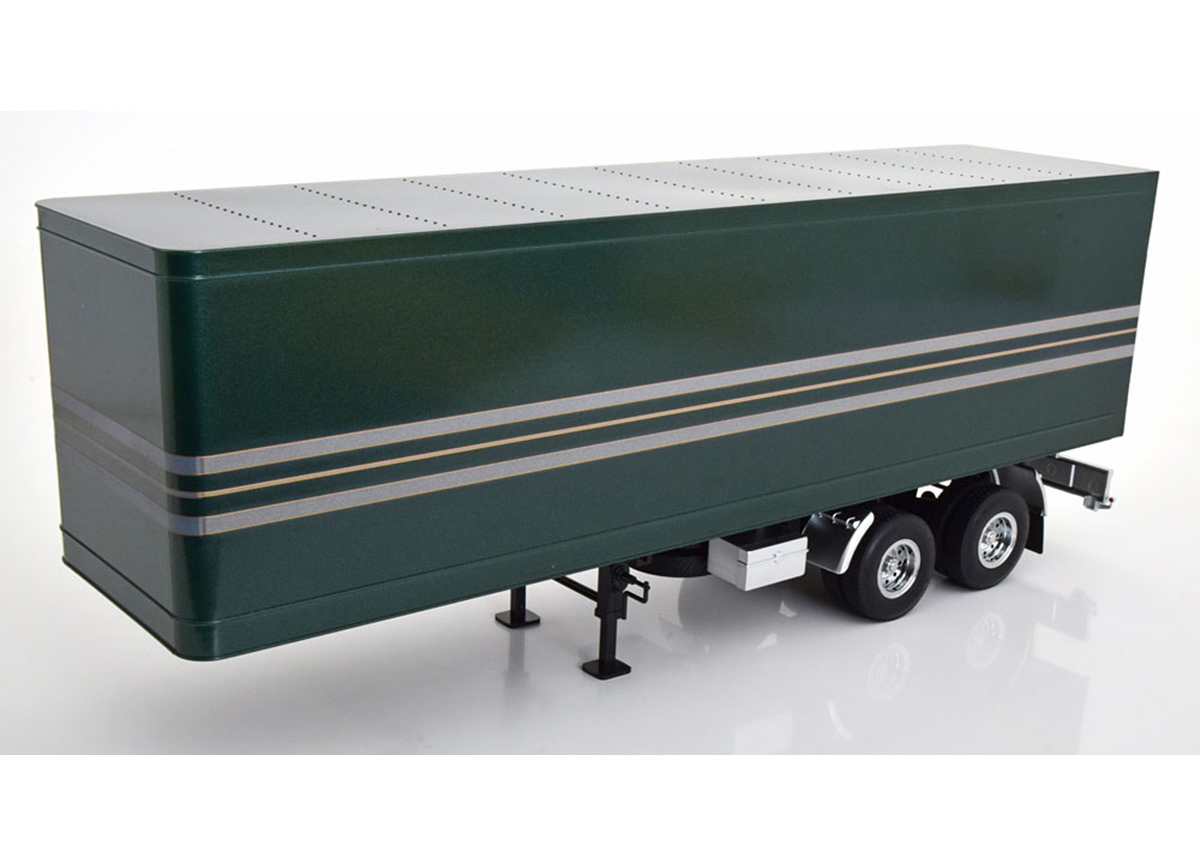 Truck Trailer dunkelgrün-metallic/silber Road Kings 1:18