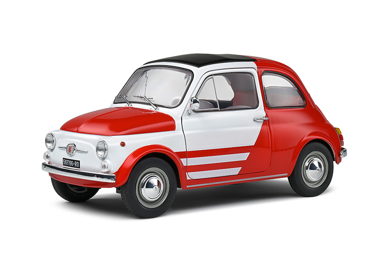 Fiat 500 Robe di Kappa TURBINA TRIBUTE weiß S1801408 Solido 1:18 Metallmodell