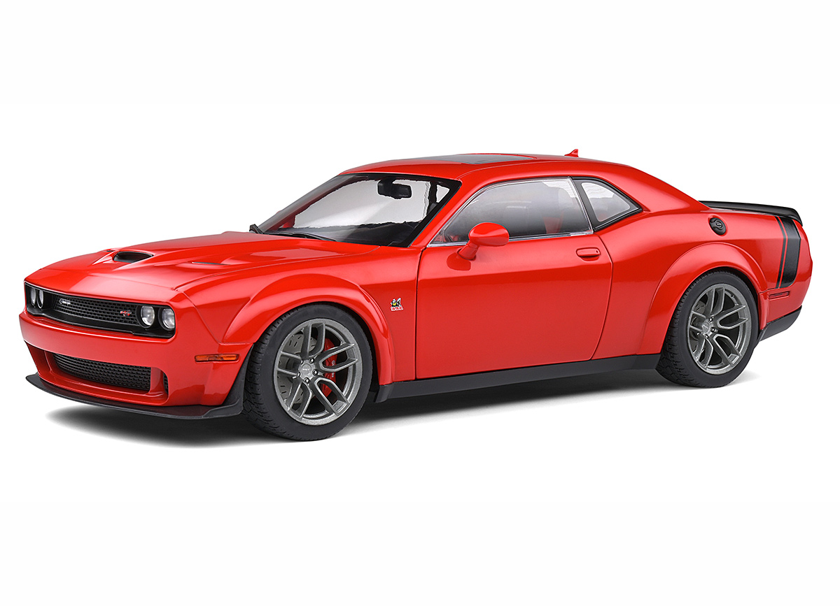 DODGE CHALLENGER R/T SCAT PACK WIDEBODY, TOR RED, 2020 / S1805702 Solido 1:18 Metallmodell