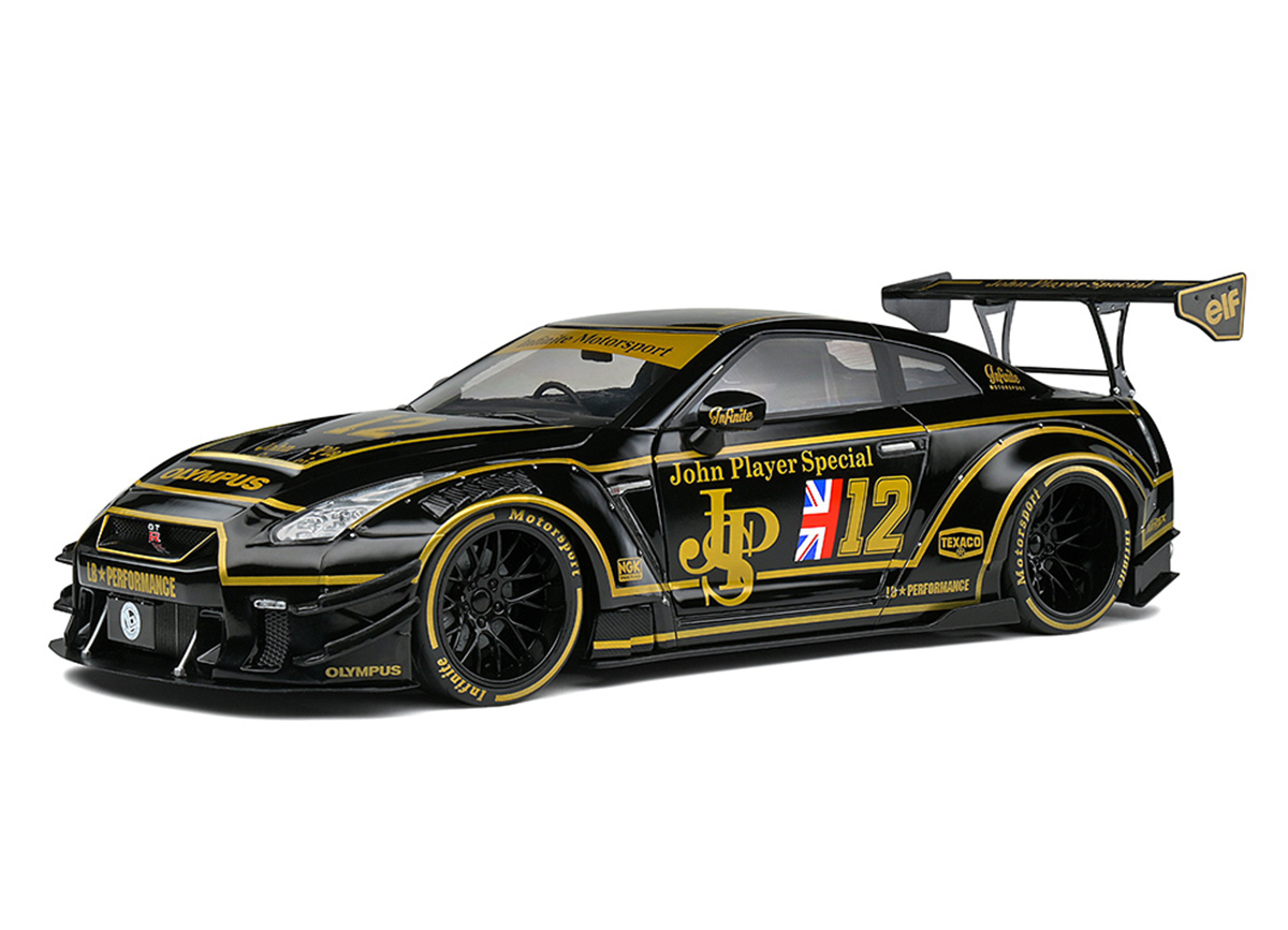 Nissan GT-R (R35) 2022 W/ Liberty Walk Body Kit 2.0 S1805806 Solido 1:18 Metallmodell