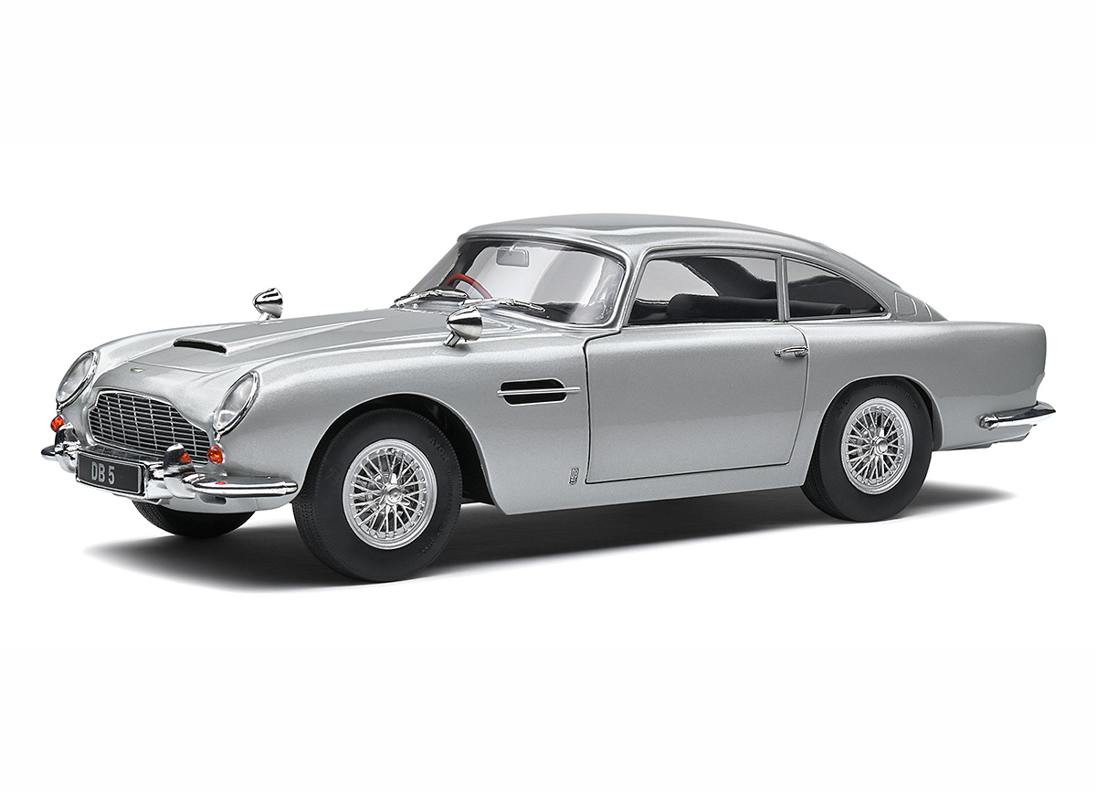 Aston martin DB5, silver birch, 1964 / S1807101 Solido 1:18 Metallmodell