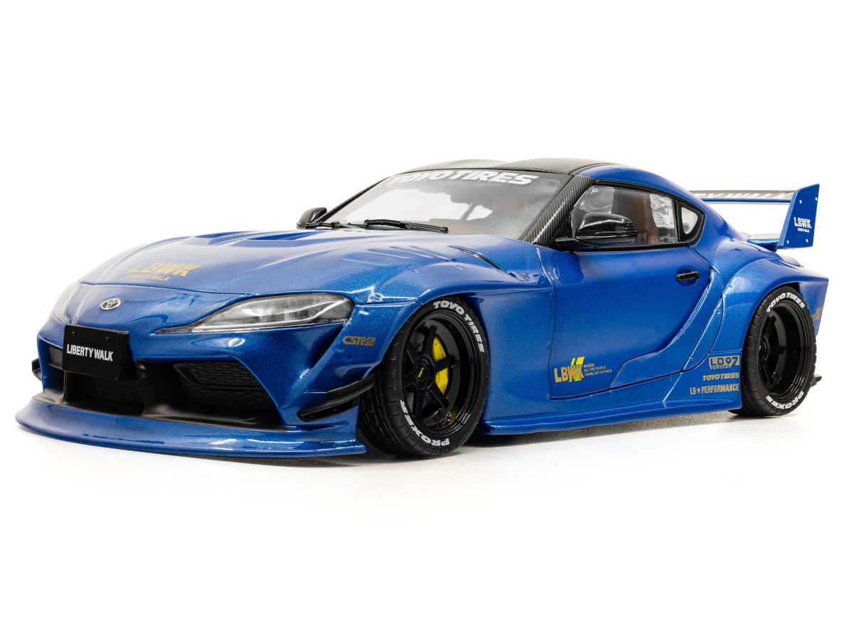 Toyota GR Supra LWB metallblau 2025 S1815503 Solido 1:18 Metallmodell