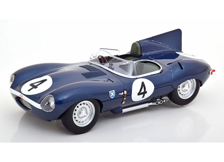Jaguar D-Type Short Nose Winner 24 HRS Le Mans`56 Sanderson/Flockhart # 4 CMR 1:18 (Türen, Motorhaube... nicht zu öffnen!)