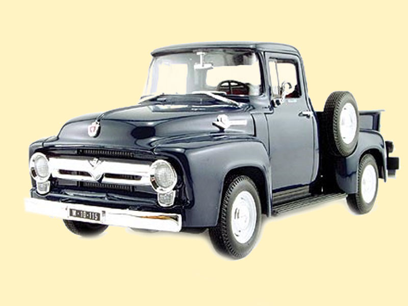 Ford F-100 Pick Up 1956 blau Welly 1:18