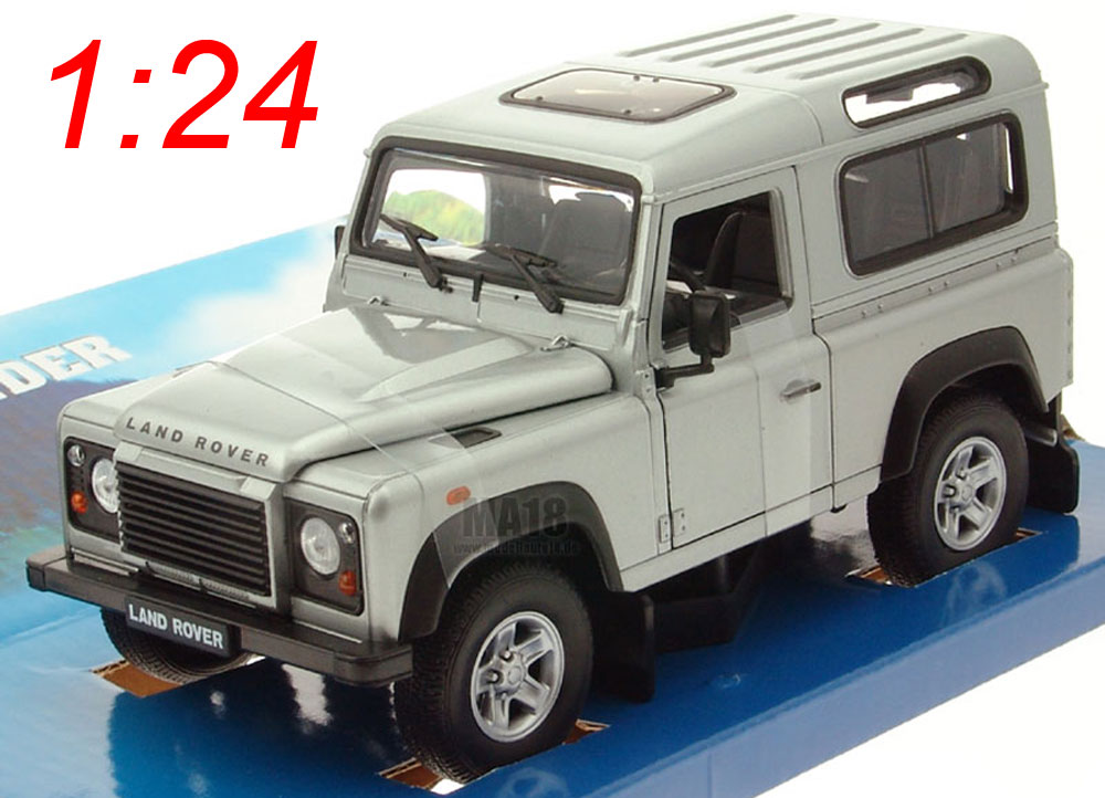 Land Rover Defender silber Welly 1:24