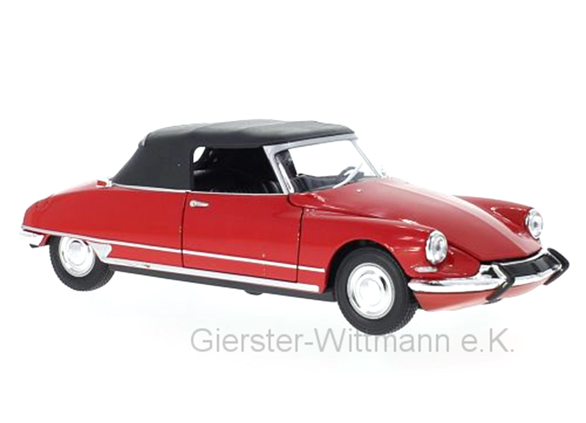 Citroen DS 19 Cabriolet rot geschlossen Welly 1:24