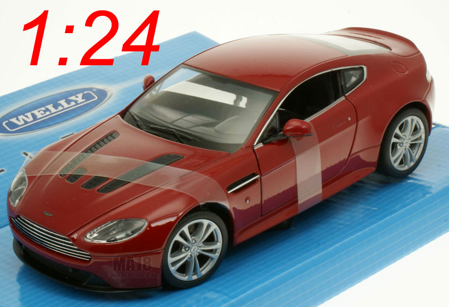 Aston Martin V12 Vantage 2010 rot Welly 1:24