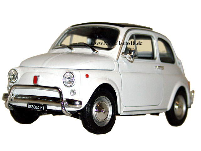 Fiat 500 1957 weiß Welly 1:18