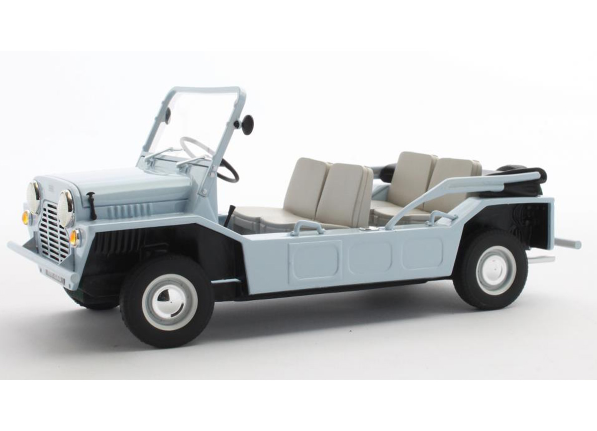 Mini Moke blue 1965 Limited edition 156 pcs Cult Scale Models 1:18 Resinemodell (Türen, Motorhaube... nicht zu öffnen!)