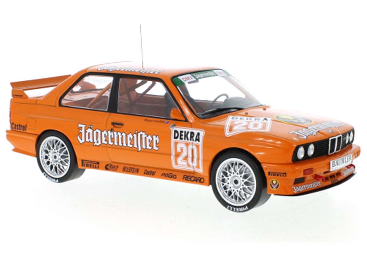 BMW M3 (E30), No.20, DTM, Nürburgring, 1992 W.Gardner IXO 1:18 Metallmodell (Türen/Hauben nicht zu öffnen!)