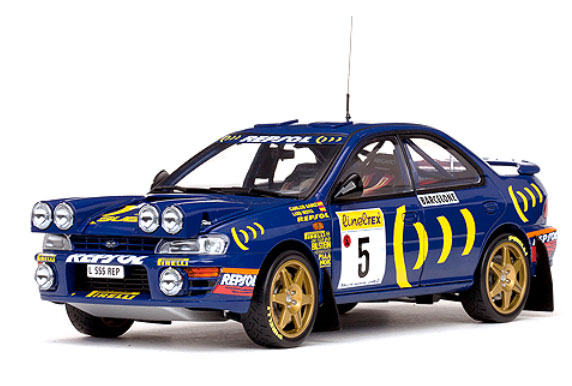 Subaru Impreza 555 #5 C.Sainz/ L.Moya, Sieger Rally Monte Carlo 1995 5503 SunStar 1:18