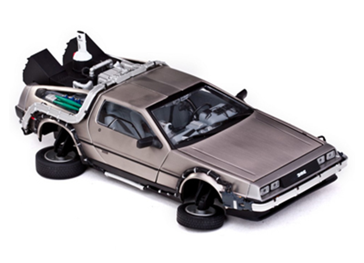 DeLorean LK Back to the Future II Time Machine Sun Star 1:18