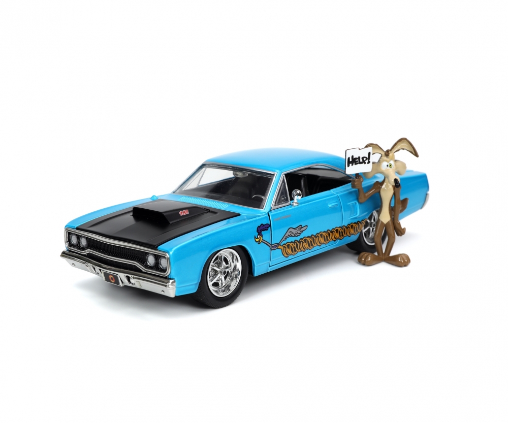 Looney Tunes - Wile E. Coyote & 1970 Plymouth Roadrunner  Jada 1:24