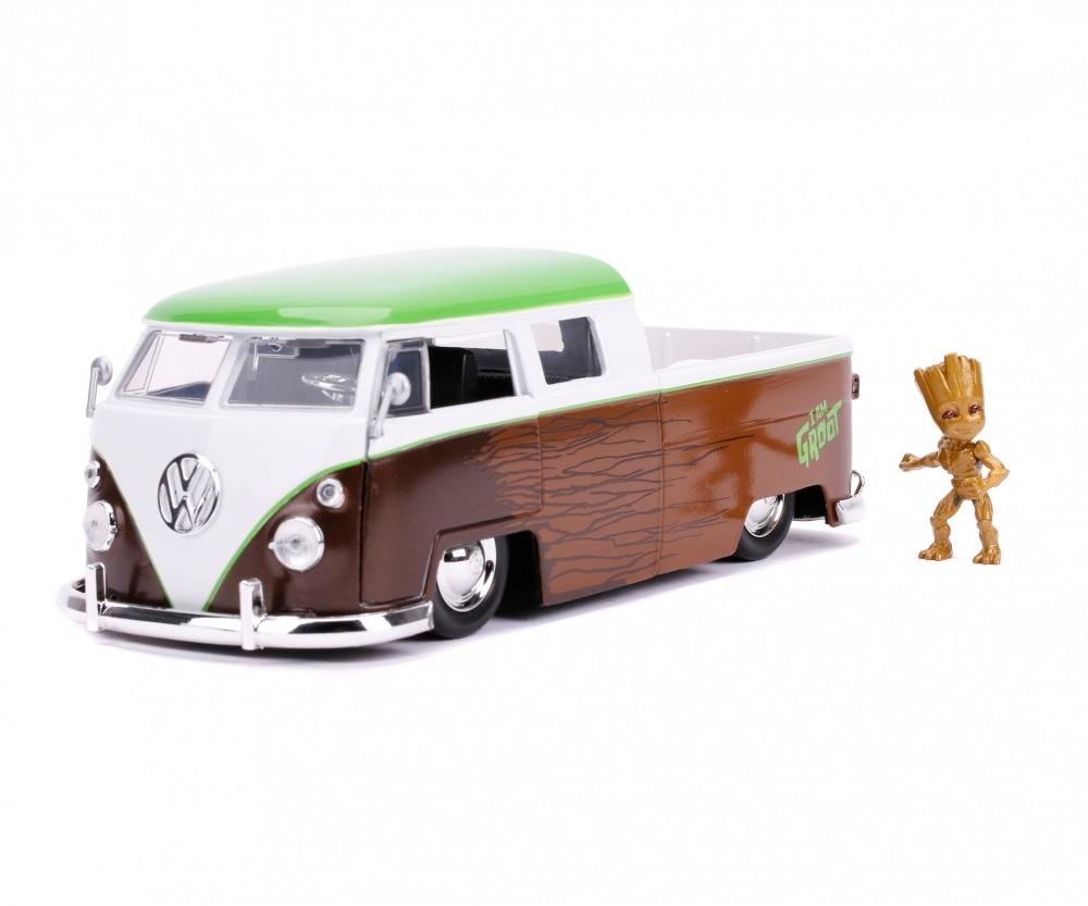 Marvel Groot  & 1963 VW Bus Pickup Guardians of the Galaxy Jada 1:24