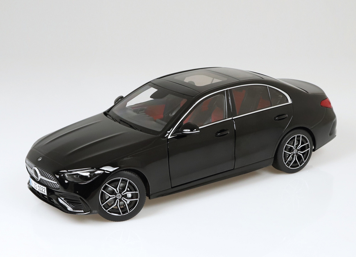 Modellauto Mercedes-Benz C-Klasse W206 Obsidianschwarz metallic