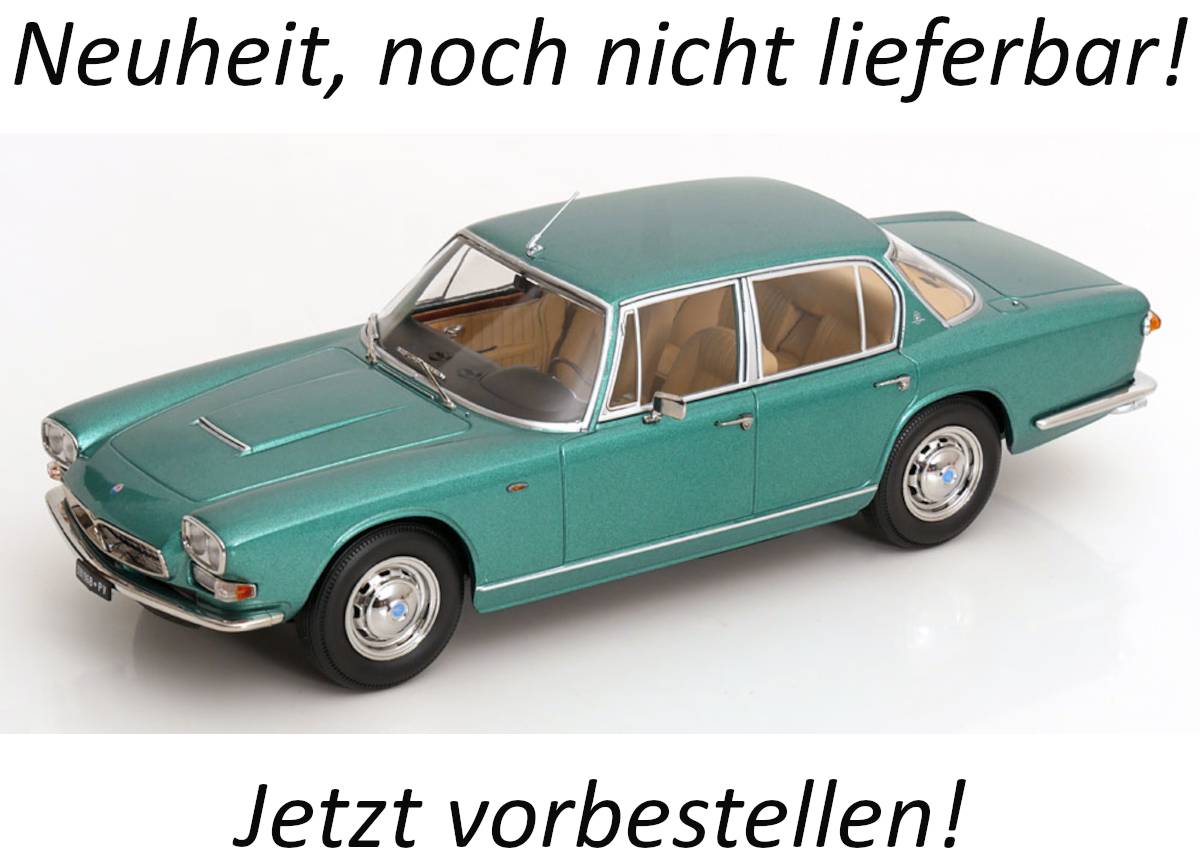 Maserati Quattroporte I 1965 grünmetallic KK-Scale 1:18 Metallmodell (Türen, Motorhaube... nicht zu öffnen!) Disponible à partir de fin octobre 2026