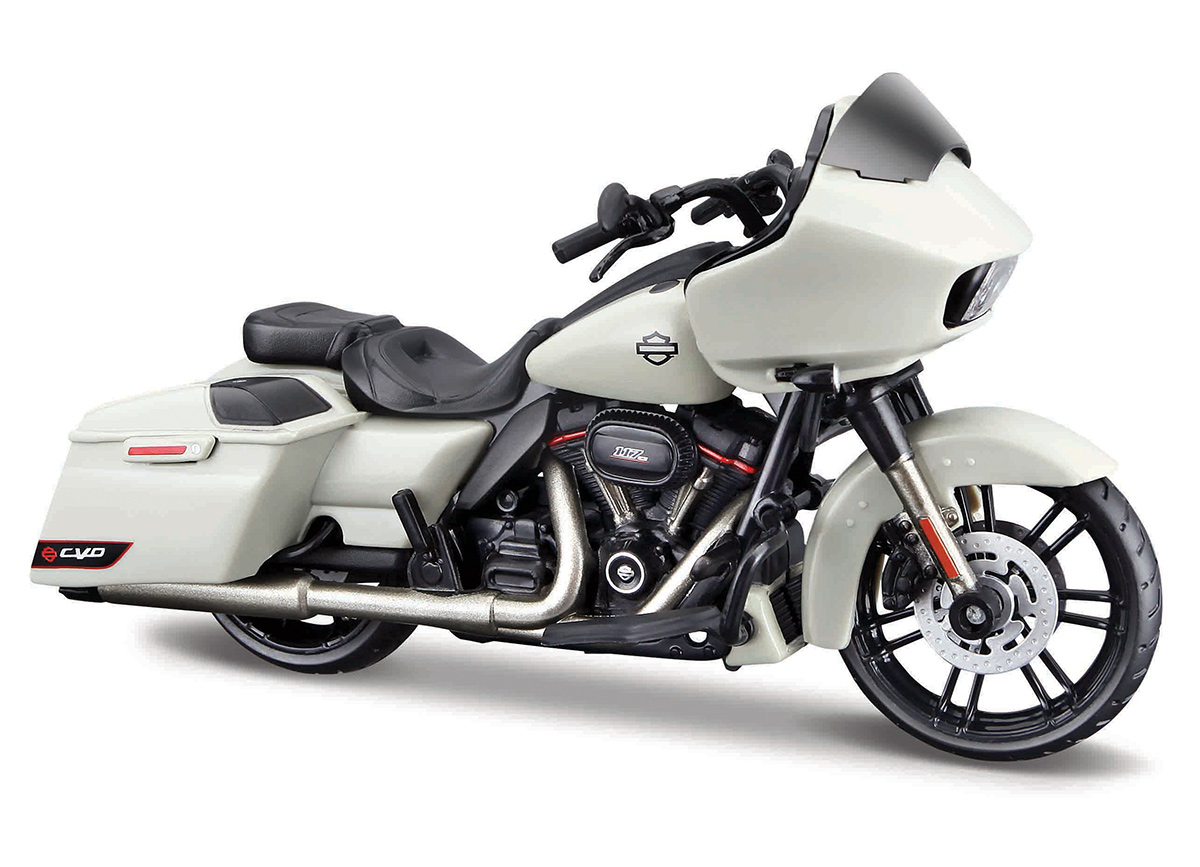 Harley Davidson 2018 CVO Road Glide Grau 1//18 Maisto Modell Motorrad mit individiuellem Wunschkennzeichen