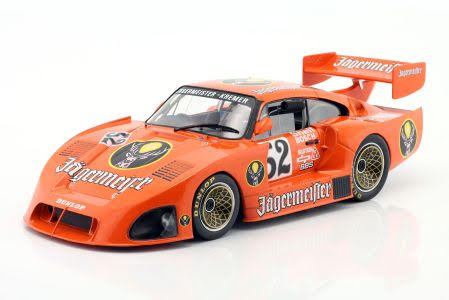 Kremer Porsche 935 K4 "Jägermeister" - 2nd Place Zolder DRM 1981 - Bob Wollek WERK83 1:18 Türen zu öffnen!