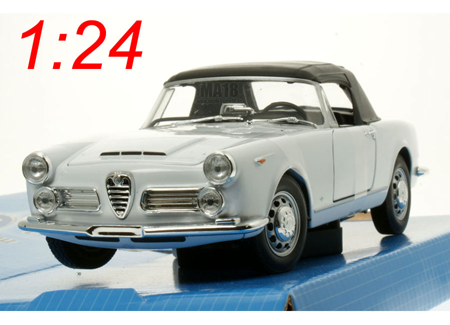 Alfa Spider 2600 1960 softtop weiß Welly 1:24
