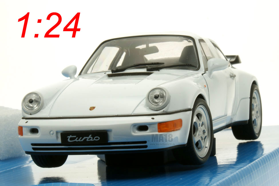 Porsche 911 (964) Turbo weiß Welly 1:24
