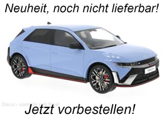 Hyundai IONIQ 5 N, hellblau  MCG 1:18 Metallmodell, Türen und Hauben nicht zu öffnen  Date de parution inconnue