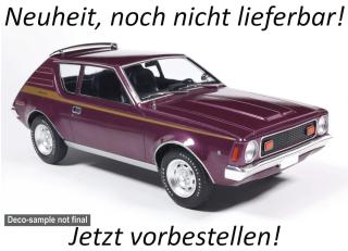 AMC Gremlin, lila/gold, 1970 MCG 1:18 Metallmodell, Türen und Hauben nicht zu öffnen  Availability unknown