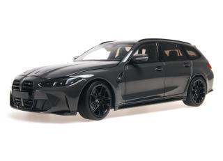 BMW M3 TOURING - 2024 - DRAVITGREY METALLIC W BLACK WHEELS AND BLACK INTERIOR Minichamps 1:18 Metallmodell Türen, Motorhaube und Kofferraum zu öffnen!