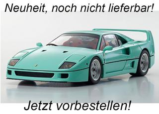Ferrari F40 mint green Kyosho 1:18 Metallmodell <br> Date de parution inconnue