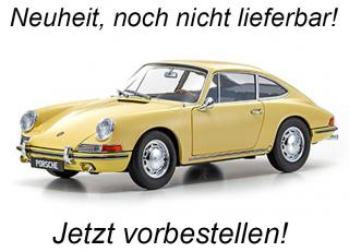 Porsche 911 (901) 1964 champagne yellow Kyosho 1:18 Metallmodell <br> Liefertermin nicht bekannt