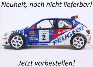 PEUGEOT 306 MAXI WHITE #2 G.PANIZZI / H.PANIZZI RALLY CORTES INGLES 1998 S1808310 Solido 1:18 Metallmodell  Date de parution inconnue (pas avant le 4. trimestre 2026)